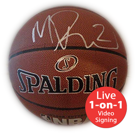 Mitch Richmond LIVE Video Signing Authentic NBA Basketball